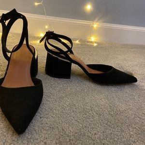Faux suede ASOS block heel shoe, EU 3/US 5